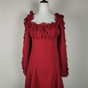 C/MEO Collective Red Long Sleeve Dress